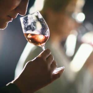 smell the wine