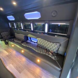 Inside a party bus