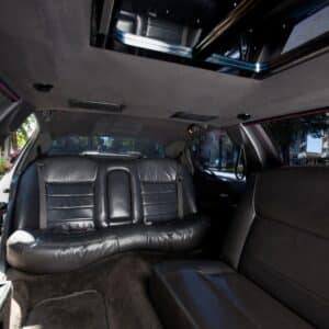 interior of a limousine