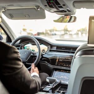 driver driving car
